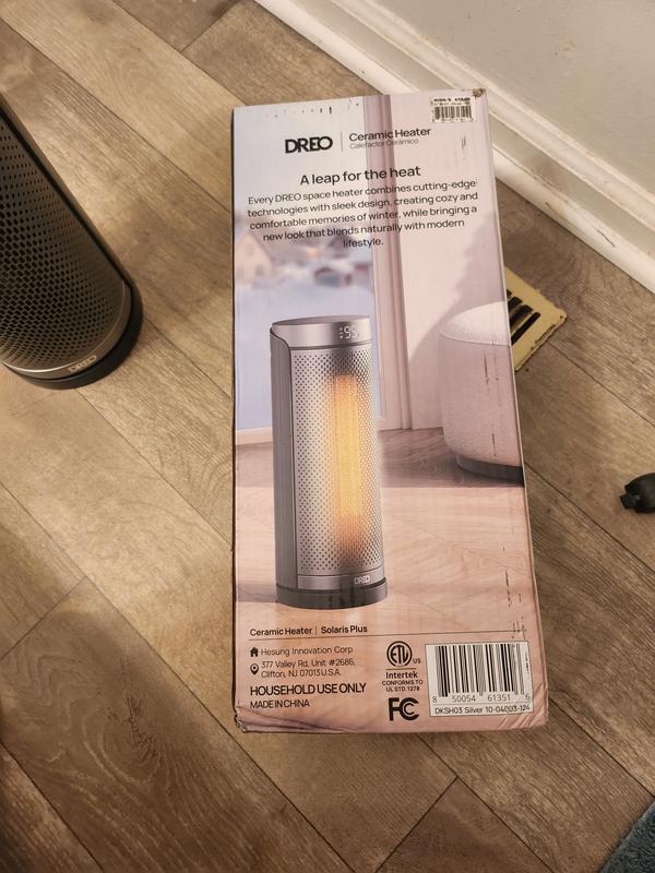 DREO Up to 1500-Watt Ceramic Compact Personal Indoor/Outdoor Electric ...