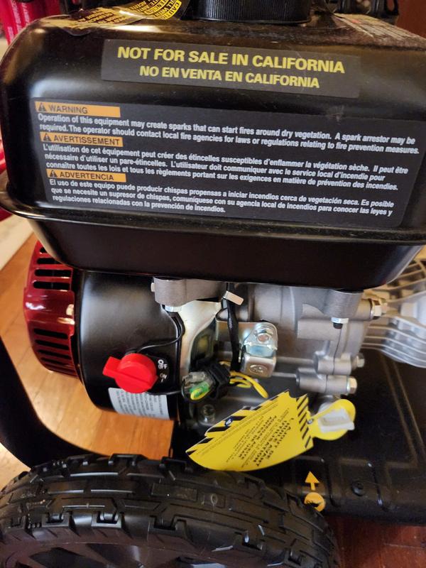 CRAFTSMAN 3100 PSI at 2.4-GPM 3100 PSI 2.4-GPMs Cold Water Gas Pressure ...