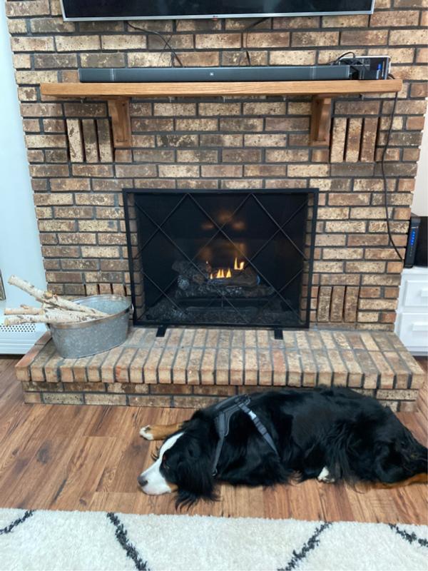 Pleasant Hearth 24-in 33000-BTU Triple-Burner Vent-Free Gas Fireplace Logs  and Remote in the Gas Fireplace Logs department at Lowes.com