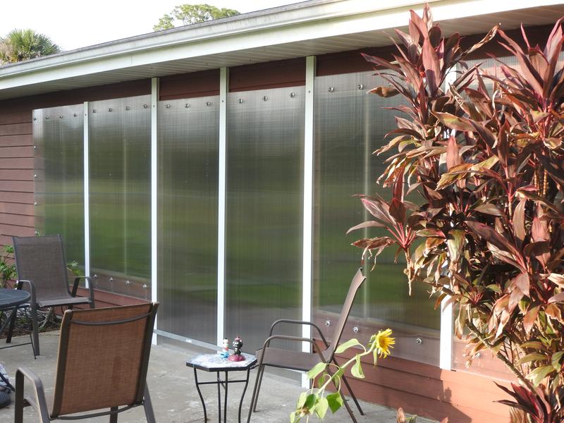 RELIABILT 48-Inches x 72-Inches Clear Polycarbonate Hurricane Shutters ...