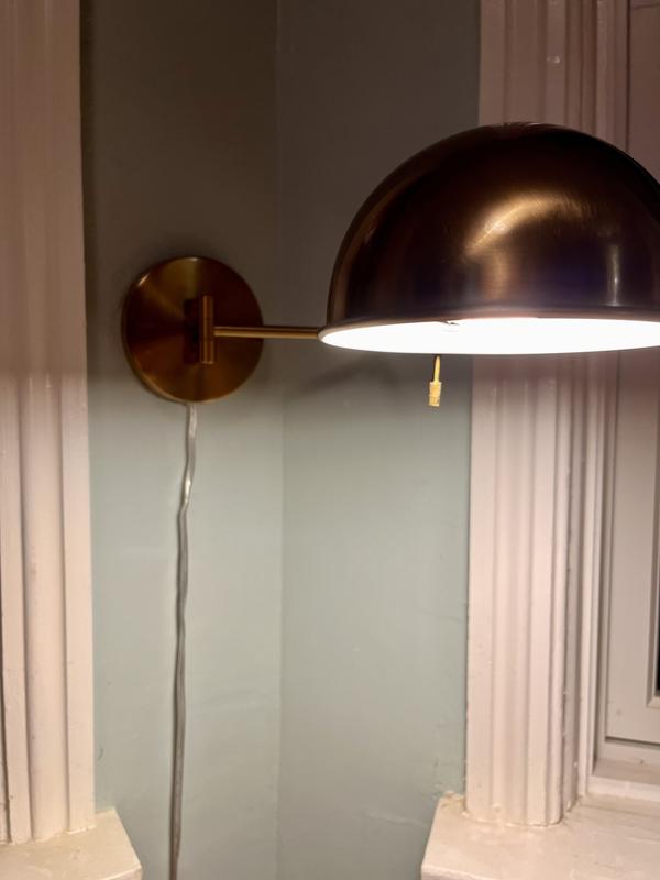 Origin 21 Serrett 5.8-in W 1-Light Brushed Gold Industrial Wall