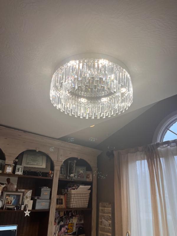 Oukaning 23.6-in Wall Control LED 1-Light Brushed Stainless Steel