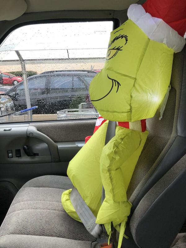 You can get a Grinch car buddy to join you for your ride to