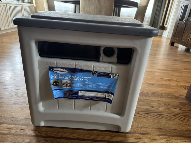 Suncast Hose Hideaway Plastic 225-ft Container Hose Reel in the