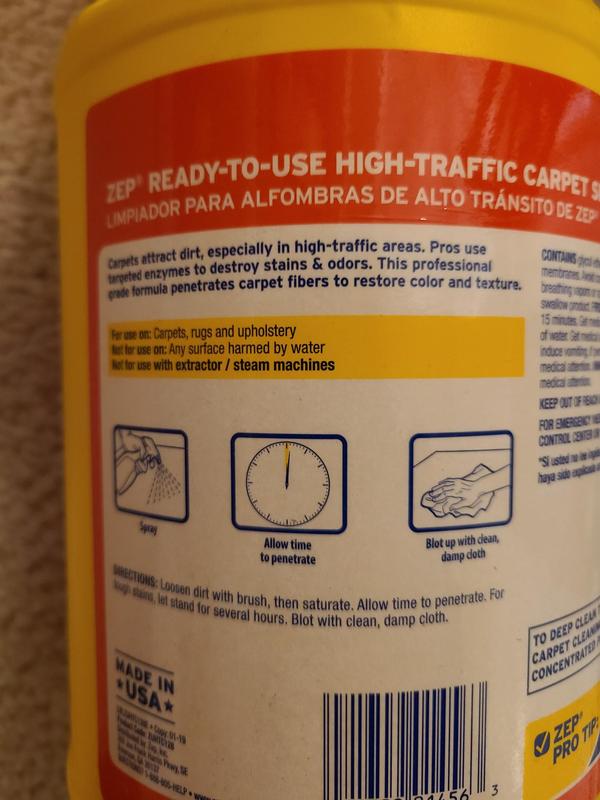 Zep Commercial High Traffic Carpet Cleaner Review Two Birds Home