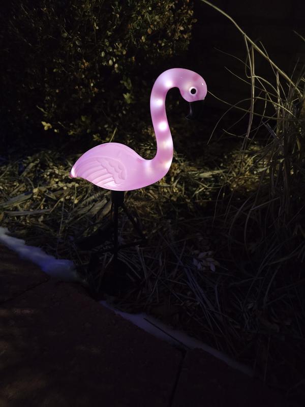 Harbor Breeze Flamingo 0.16-Watt Pink Solar LED Outdoor Path