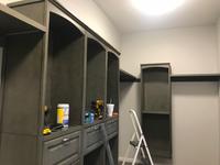 Allen Roth 8 Ft W X 6 83 Ft H Java Wood Closet Kit At Lowes Com