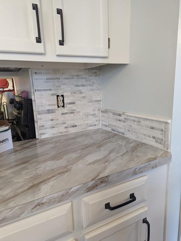 Satori Venatino Polished Natural Stone Marble Pencil Liner Tile (5/8-in x 12-in)