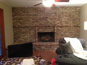Lowe S Painted Brick Fireplace Makeover Customer Stories