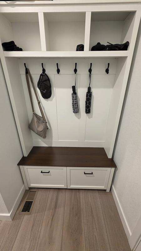 ModernLuxe Assembly Required Versatile 4in1 Hall Tree with 6 Golden ...