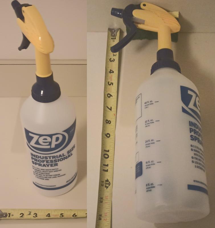 Zep Professional Sprayer Bottle 32 ounces (case of 36) Up to 30 Foot Spray,  Adjustable Nozzle