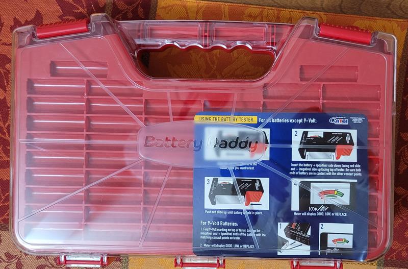 Battery Daddy Battery Organiser and Storage Case with Tester Holds 174  Batteries
