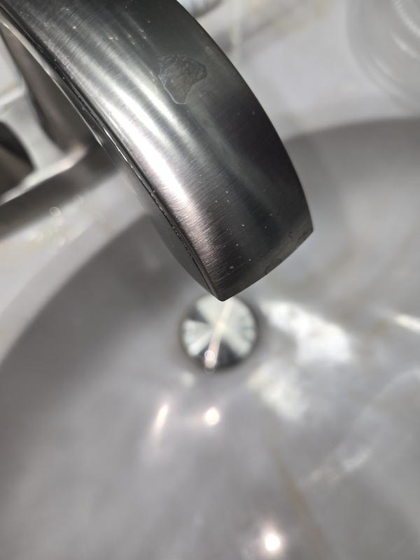 Shop allen + roth Chesler Brushed Nickel 2-handle widespread Faucet ...