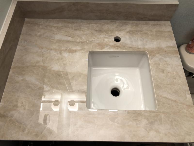 KOHLER Verticyl Black Undermount Square Traditional outlet Bathroom Sink (13.25-in x 13