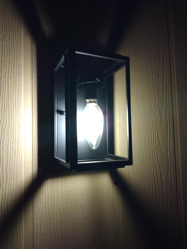 allen + roth 2-Pack 8.25-in H Black Candelabra Base (E-12) Outdoor Wall Light allen + roth 2-Pack 8.25-in H Black Candelabra Base (E-12) Outdoor Wall Light