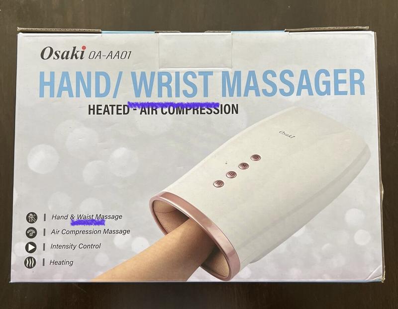 Hand Massager（FSA or HSA Eligible）- Cordless Hand Massager with Heat and  Compres