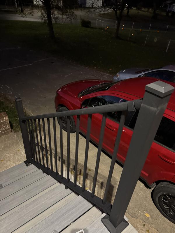 Deckorators Rapid Rail 6-ft x 36-in Weathered Brown Aluminum Deck Stair ...