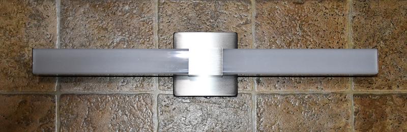 Project Source Gabe 24-in 1 Light Matte Black Integrated LED ...