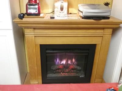 25.1875-in Black Electric Fireplace Insert in the Electric Fireplace Inserts  department at Lowes.com