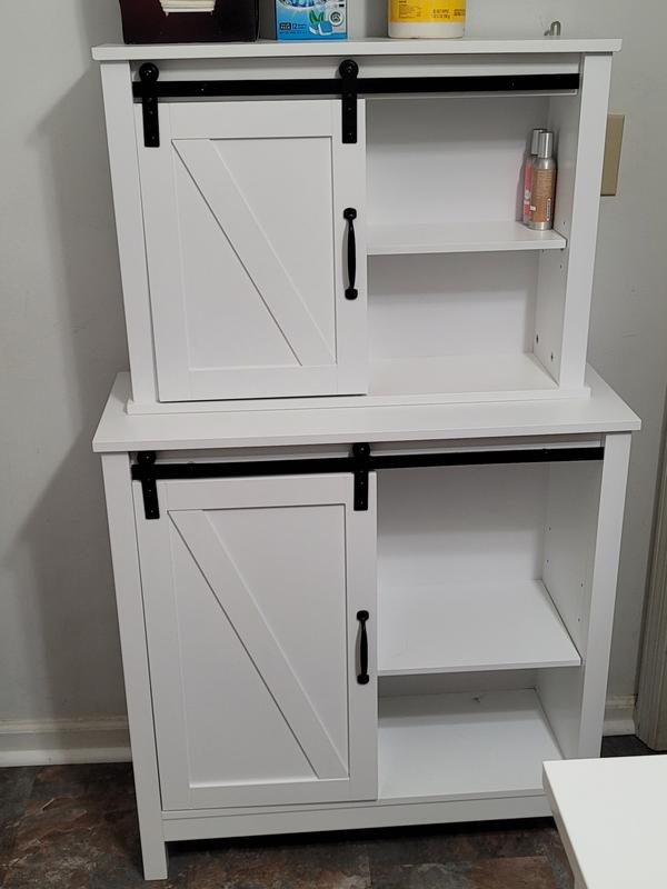 LuxenHome 21.17-in x 19.69-in x 7.8-in White Bathroom Wall Cabinet