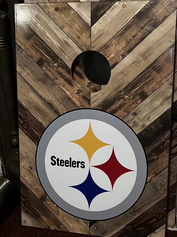 Pittsburgh Steelers And Philadelphia Eagles Cornhole Boards