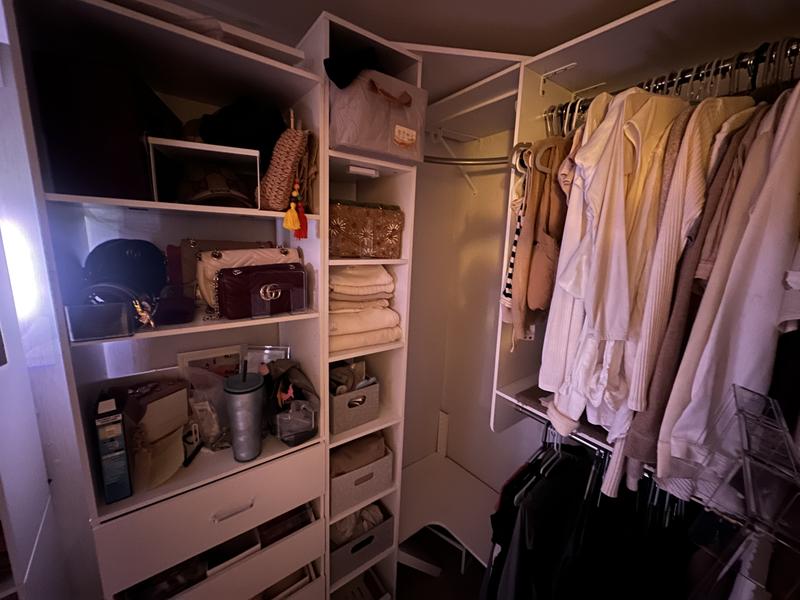 Easy Track 30-in x 14-in D Truffle Solid Shelving Wood Closet