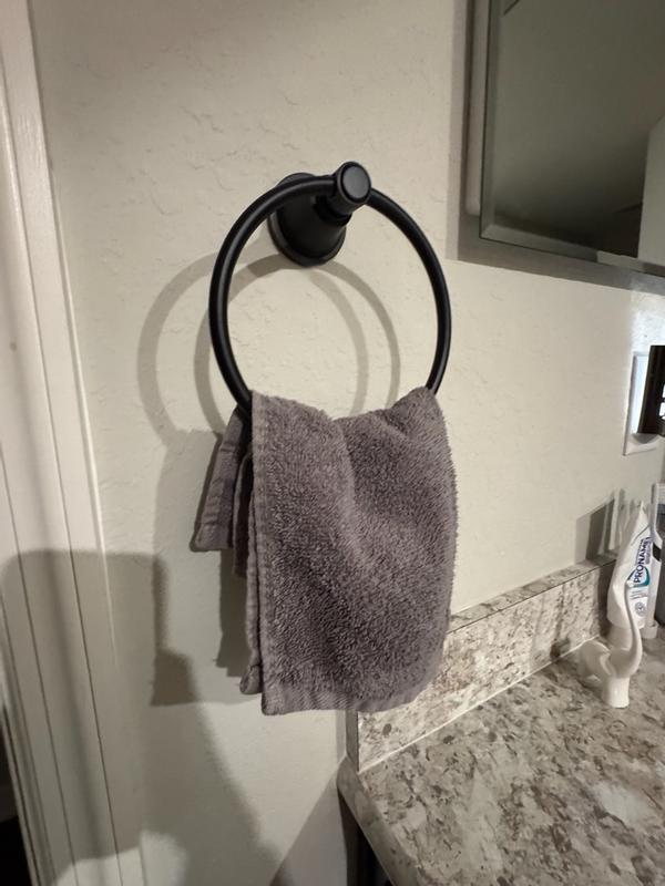 allen + roth Townley Oil Rubbed Bronze Wall Mount Single Towel Ring BTH ...