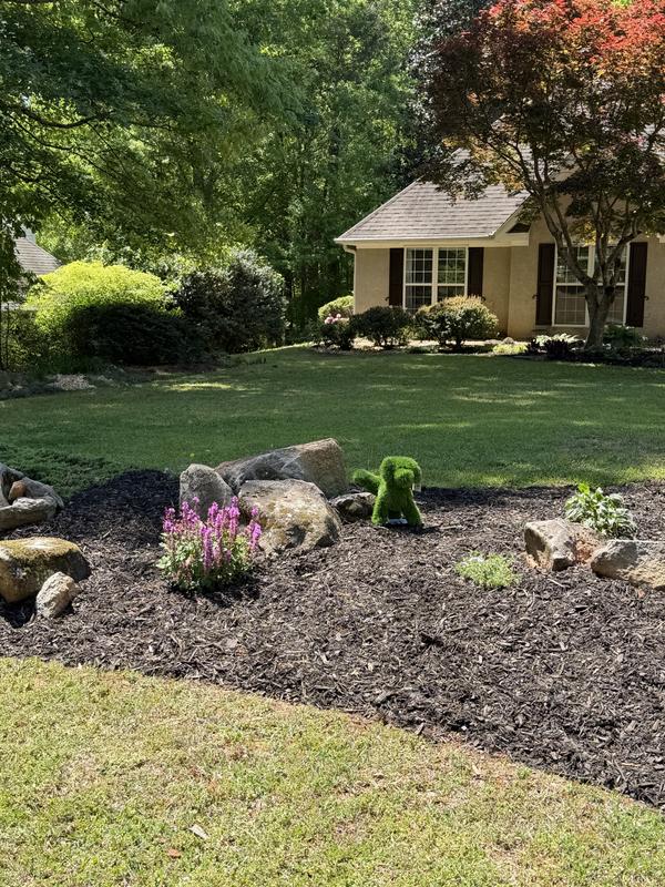 naturae decor 13.8-in H x 9.4-in W Green Dog Topiary Garden Statue