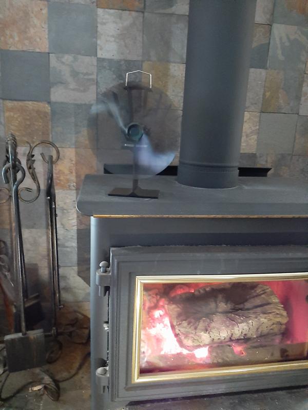 Hastings Home Home-Complete Black Wood Stove Fan in the Wood u0026 Pellet Stove  Accessories department at Lowes.com