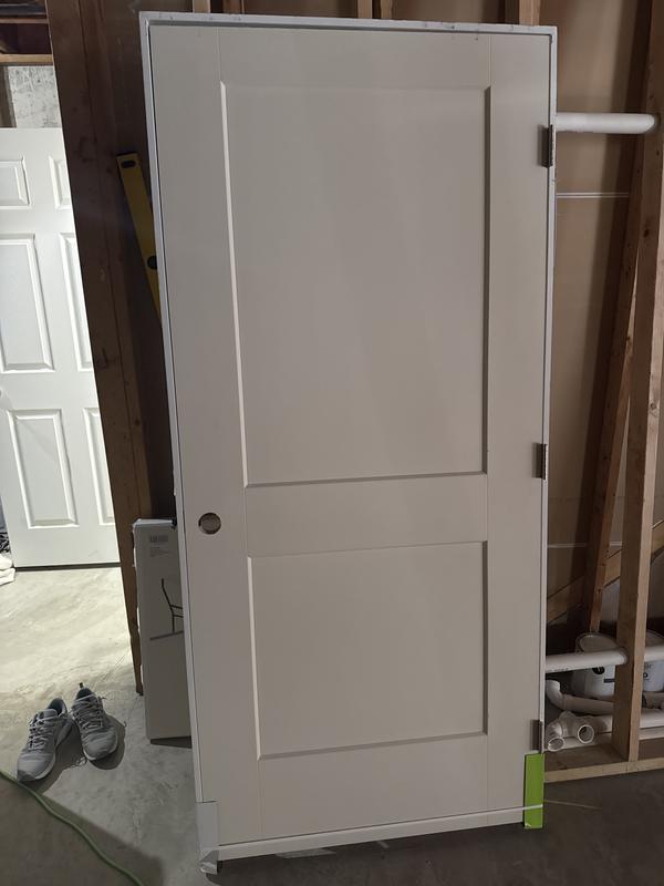 Masonite 32-in x 80-in Primed Hollow Core 2-panel Left Hand Molded