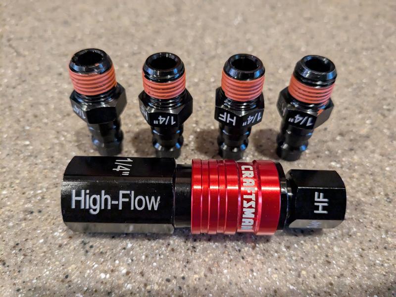 CRAFTSMAN 6-pc High-flow Fittings Kit in the Air Compressor Fittings ...