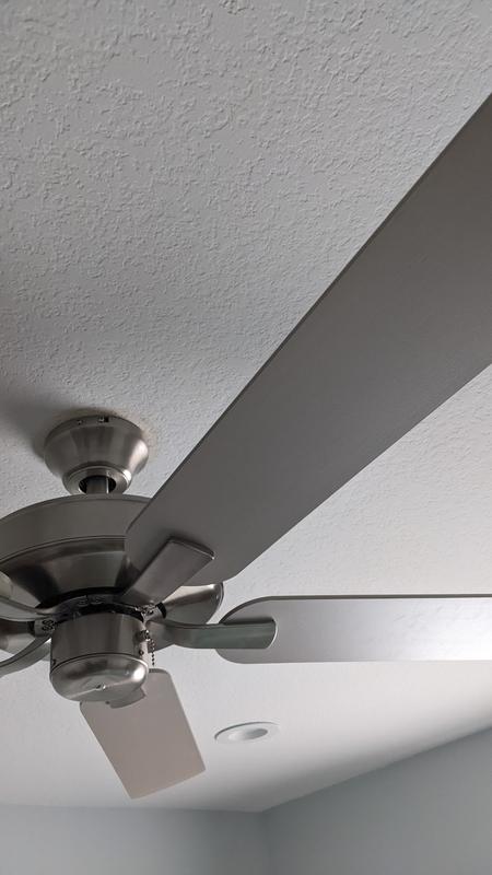 Progress Lighting AirPro Builder Fan 52-in Brushed Nickel with Silver ...