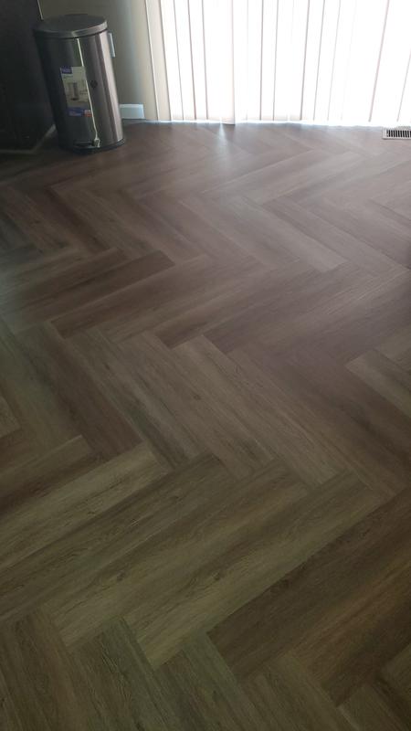ProCore Plus (Sample) Herringbone Brookewood Waterproof Wood Look Interlocking Luxury Vinyl Plank ProCore Plus (Sample) Herringbone Brookewood Waterproof Wood Look Interlocking Luxury Vinyl Plank