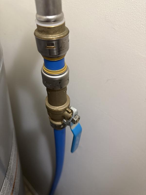 SharkBite Max 3/4-in Push-to-Connect Brass Slip Ball Valve