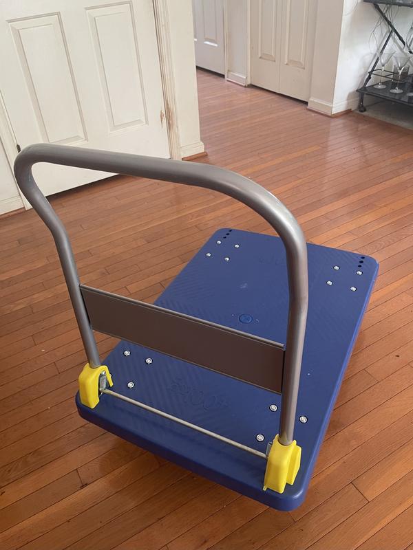 Wrightmaster 880-lb Capacity 4-Wheel Blue Steel Standard Duty Platform ...