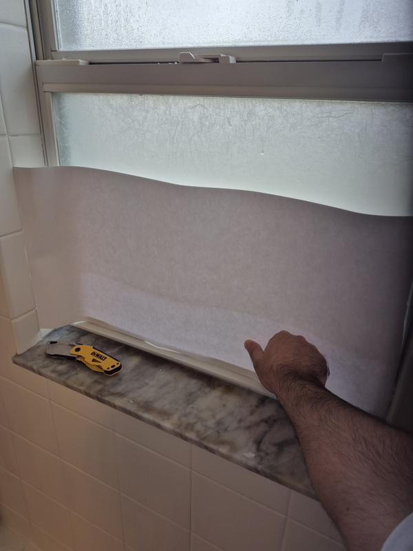 Style Selections Rice Paper Sidelight 12-in x 73-in Privacy Decorative ...