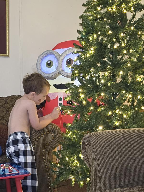 ミニオン クリスマス エアバルーン MINION Xmas christmas Gemmy 3-ft LED Minions Santa Christmas Inflatable, Outdoor