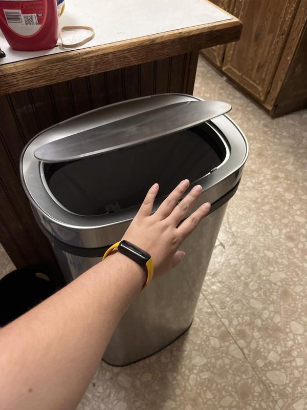 Innovaze 18 Gallon Touchless Trash Can with 26 Bags Stainless