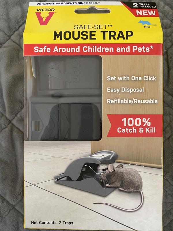 Original Humane Mouse Traps, Easy to Set, Kids/Pets Safe, Reusable