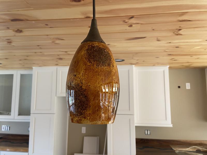 Portfolio Harth Hill 7.25-in H 4.75-in W Stone Crackle Pendant Light Shade Portfolio Harth Hill 7.25-in H 4.75-in W Stone Crackle Pendant Light Shade