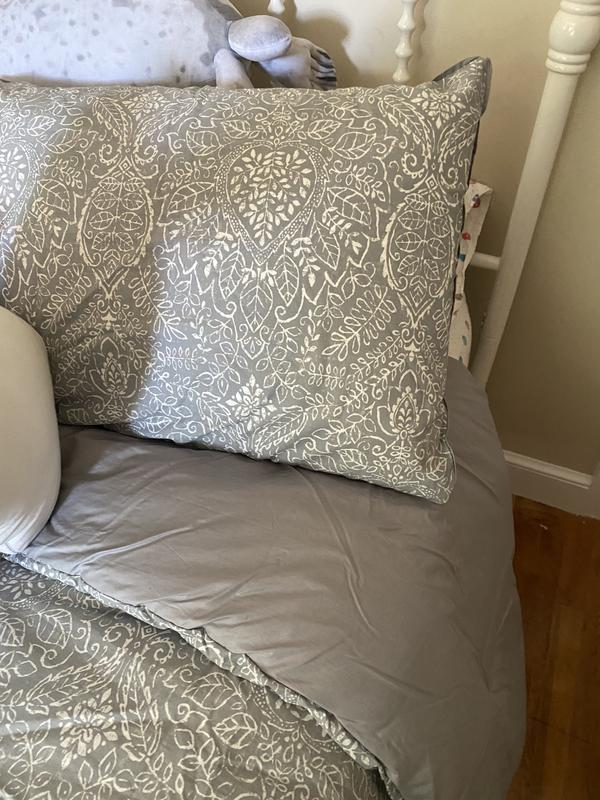 allen + roth Emerton Full/Queen 3 pc comforter set Gray Medallion Full ...