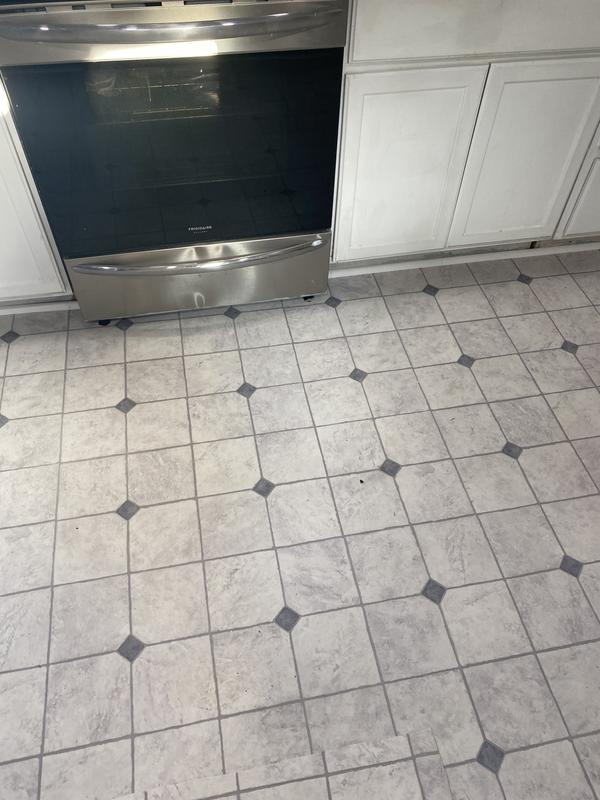 Style Selections Carriage Point Stone 4.72-mil x 12-ft W Waterproof Cut-to-length Vinyl Sheet Flooring