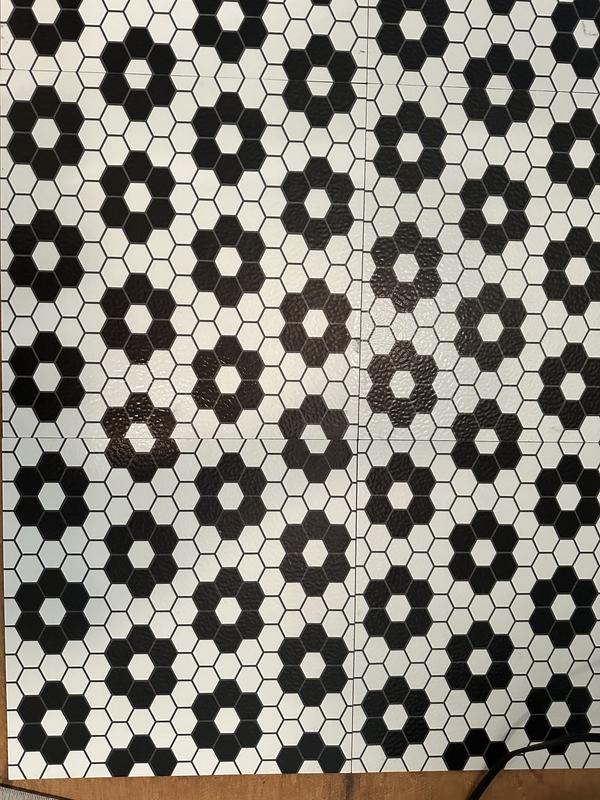 Fleur de Lys Tile Vinyl Floor Mats, Black and White - 2 Sizes — Paradigm  Texas