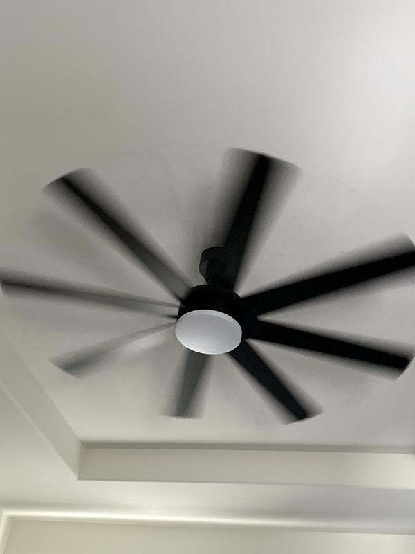 Globe Electric Colossus 60-in Matte Black with Matte Blades Color ...