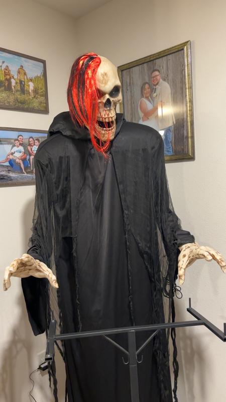Faucheuse Animatronique The Haunted Living - Bluetooth Et Tambours - Décoration Halloween Lowes