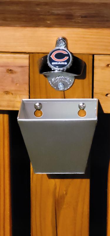 Rhode Island - Wall Mounted Bottle Opener with Cap Catcher