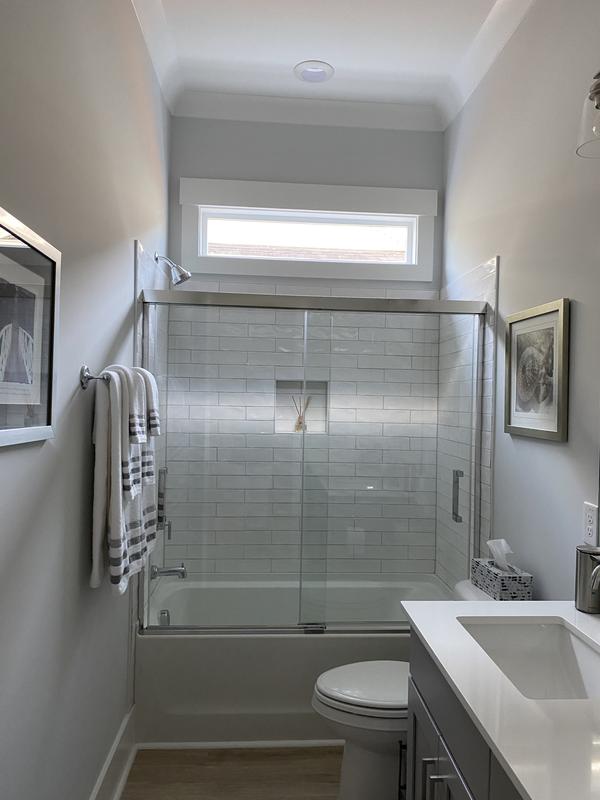 MAAX Incognito Chrome 56-in to 59-in W x 56.75-in H Semi-frameless