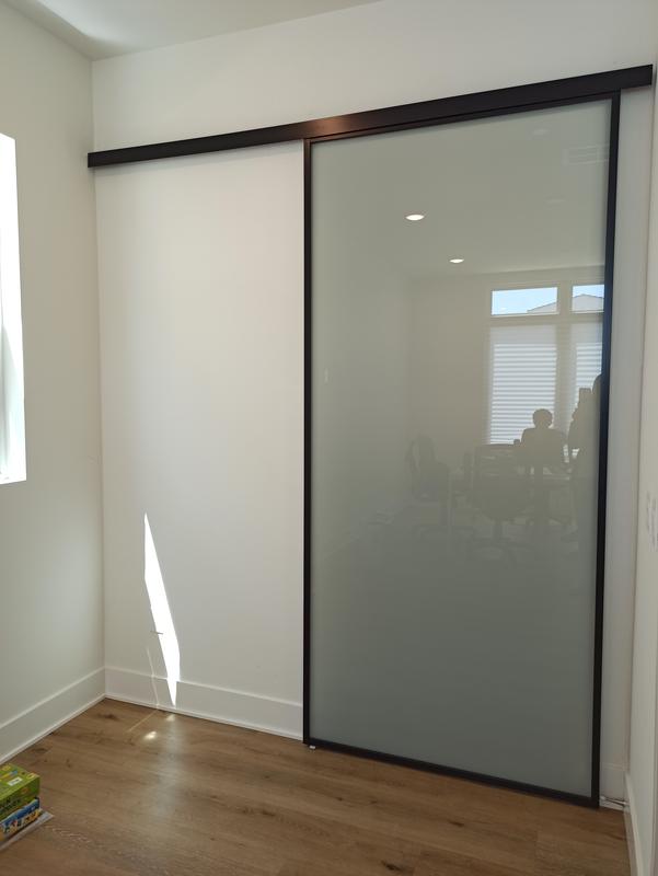 ReliaBilt 9851 Series 42-in x 80-in Java Prefinished Aluminum Single Barn Door (Hardware Included) ReliaBilt 9851 Series 42-in x 80-in Java Prefinished Aluminum Single Barn Door (Hardware Included)