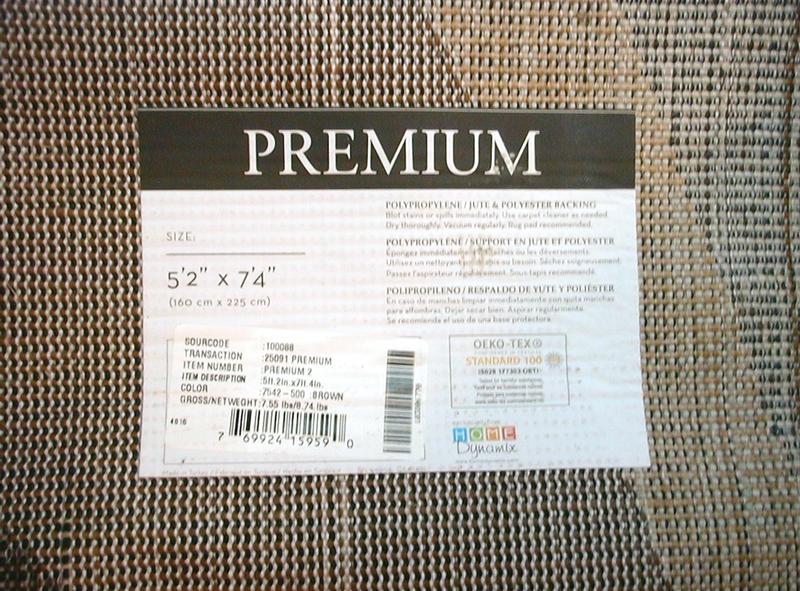 Home Dynamix Premium Rizzy 5 x 7 (ft) Loomed Polypropylene Taupe ...