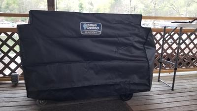 Blue Rhino 48.5 in W x 34 in H Black Gas Grill Cover in the Grill Covers department at Lowes